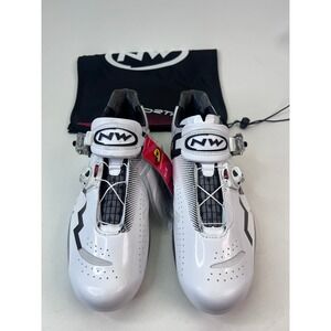 Northwave Extreme Tech Road Cycling Shoes White Black Mens Size EU 45 US 12
